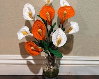 Handmade crochet flowers