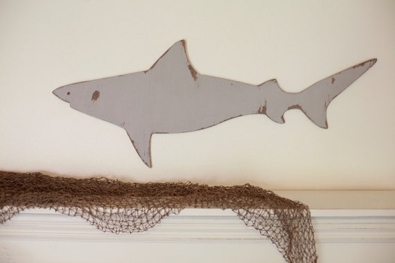 Shark Wood Cutout Scroll Cut Shark Shark Wood Sign Decor