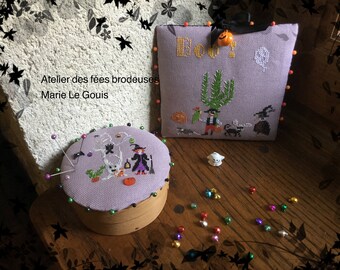 Chart Halloween with cactus pinkeep