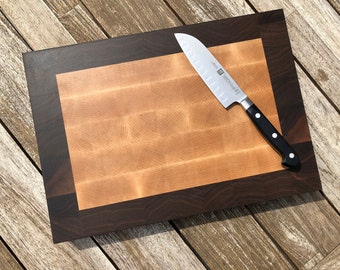 Maple & Walnut End Grain Cutting Board