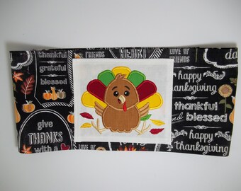 Decorative Pillow Sleeve/Wrap - Thanksgiving Turkey