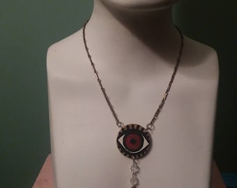 FREE SHIPPING! Handmade evil eye necklace