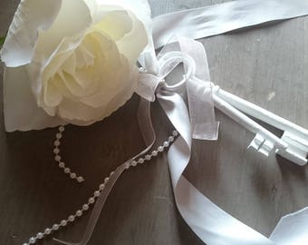 Old keys for a shabby/romantic style to order