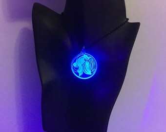 Leo Black Light Reactive Zodiac Pendants