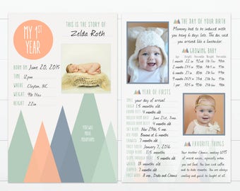 You'll Move Mountains Baby's First Year Memory "Book"