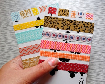 Washi Tape washi sample 10 pieces of 24" assorted random paper tape scrapbooking pen pal 20 feet washi tape lot ships FREE with other items