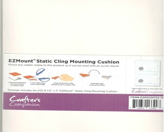 EZmount - Static Cling Mounting Cushion - 8 1/2" x 11" - 10 pcs - #EZMOUNT02-10