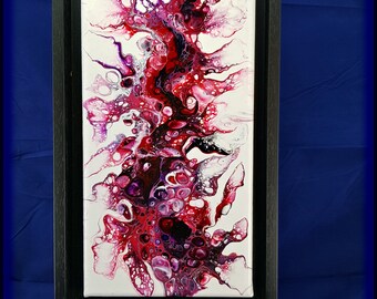 Original Abstract Acrylic Painting - 'Raspberry Beret'