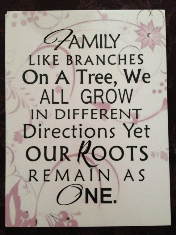 Items similar to Vinyl Family Quote Wall Decor Sign on Printed