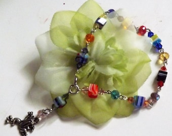 Rainbow Frog bracelet