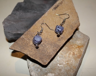 purple marbled stone stone