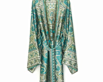 kimono robe, silk kimono robes, silk robe, kimono robe, silk kimono robe, paisley kimono, silk robes, floral silk robe, bridesmaid robe