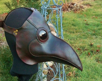 Made To Order Plague Doctor Leather Mask Renaissance Style You Choose The Specifics Medieval Full Face
