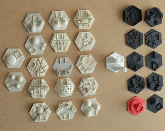 28 hexes for Terraforming Mars