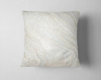 Cream Stone Texture throw pillow