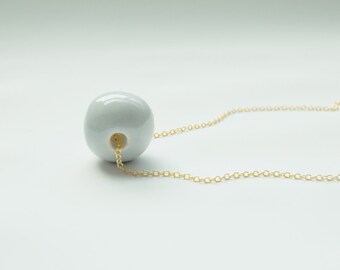 Ceramic Bead Necklace - Ceramic Jewelry