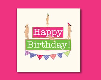 Funny Meerkat Birthday Card