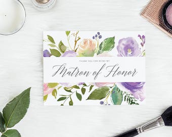 Thank you for being my bridesmaid, wedding thank you, bridesmaid thank you card, thank you card, thank you bridesmaid card, wedding card