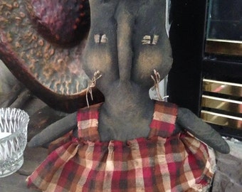 Primitive shelf sitter Spring Easter Bunny Rabbit