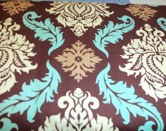 Aviary 2 by Joel Dewberry Damask in Bark fabric by Free Spirit Fabrics - 1 yard