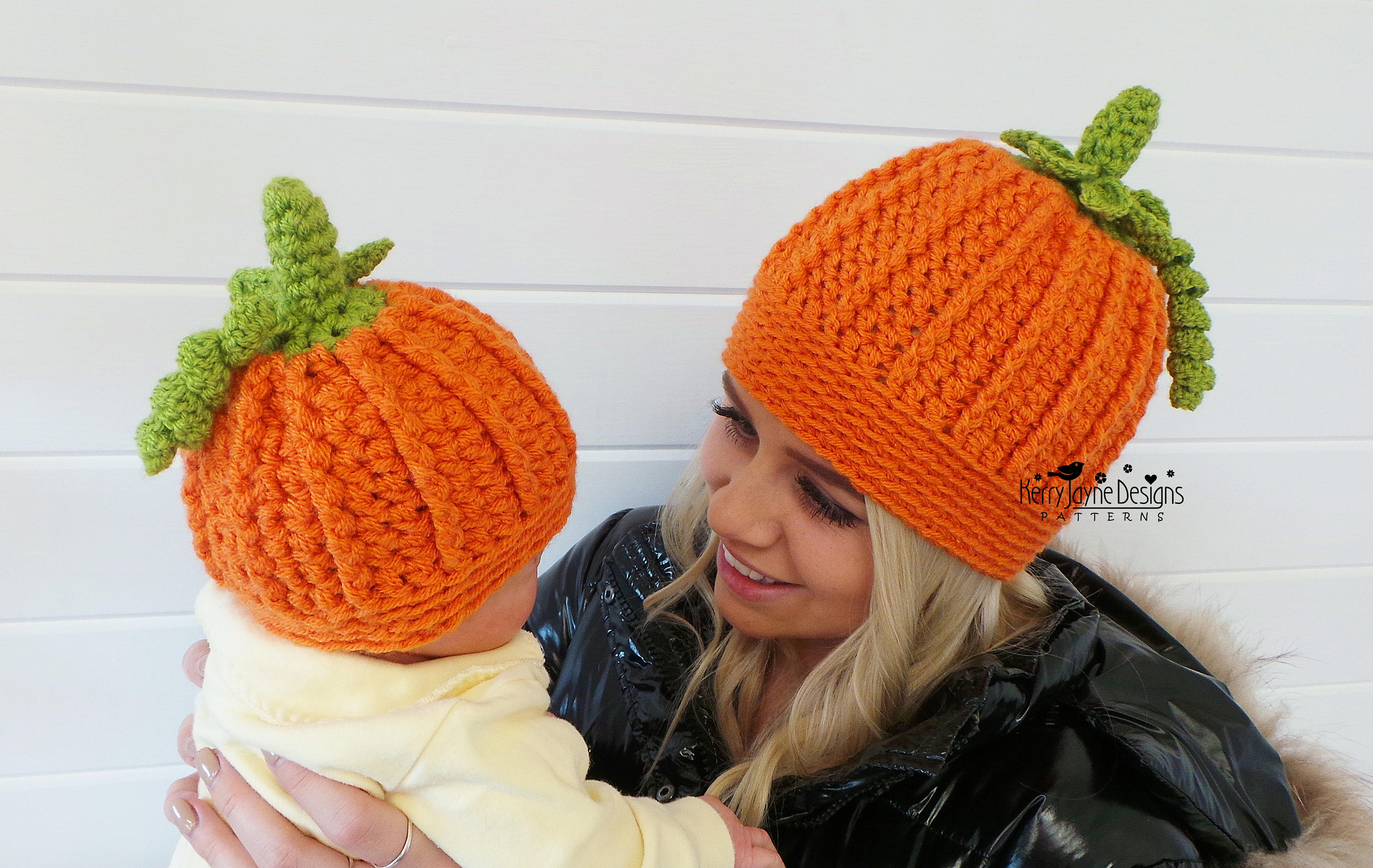 PLAYFUL PUMPKIN HAT Crochet Pattern Halloween Hat Crochet