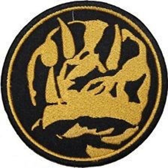 Blue Power Ranger Coin Patch Embroidered Iron on Badge Mighty