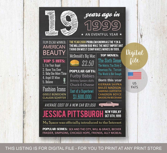19th birthday gift idea for her best sister daughter women