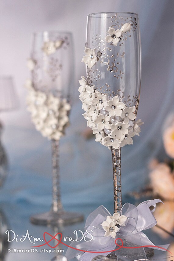 Diy Cake Server Set With Wine Glasses Diy Cake Server Set With Wine Glasses