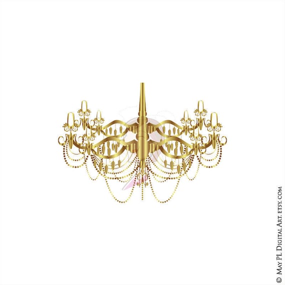 Chandelier Frame Vector Gold Clipart Chandelier Frame Vector Gold Clipart
