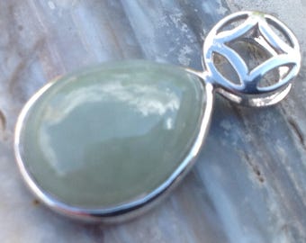 Jadeite Green Pendant Teardrop Pendant ONLY.