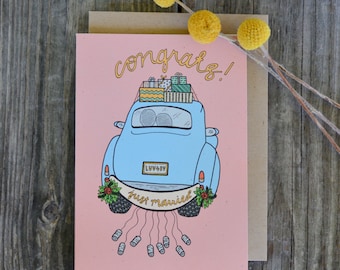 Congrats Wedding Card, Wedding Day Card, Cute Wedding Card