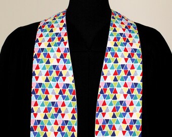 Clergy Stole, Prism #173, Pastor Stole, Minister Stole, Multi-Colors, 54" Length, Pastor Gift, Vestments, Church