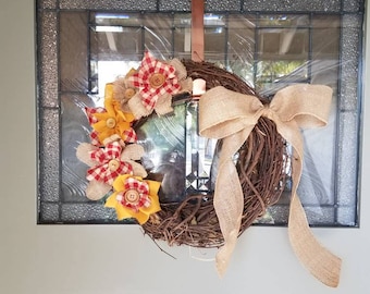 Fall Wreath, Autumn Wreath, Flower Wreath, Halloween Decor, Fall Decor, Door wreath, Halloween Wreath, Thanksgiving Wreath