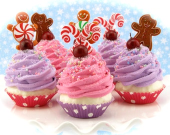 Gingerbread Boy and Girl in Candyland Retro Image of Gingerbread Boy and Girl in Candyland Retro Image of