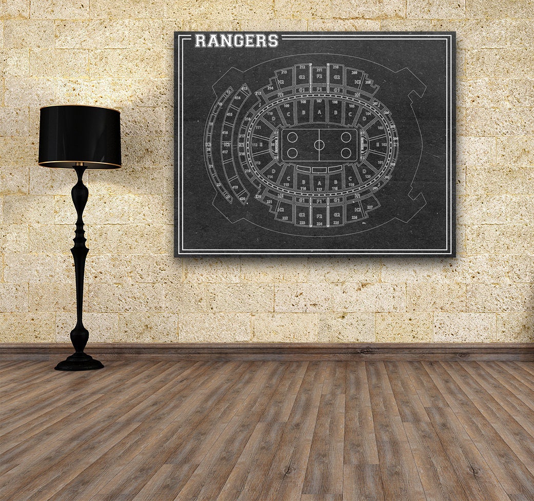print of vintage square garden new york rangers seating square garden rangers seating chart