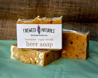Beer Soap Bar - Vegan Friendly, All Natural, Cold Process