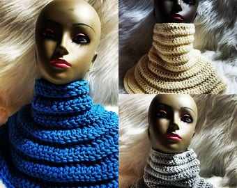 Crochet Nefertiti Statement Scarf