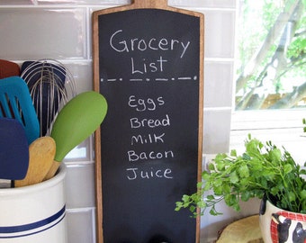 Chalkboard Cutting Board - Free Shipping - 19" Cutting Board With Blackboard - Chalkboard Menu - Farmhouse Decor