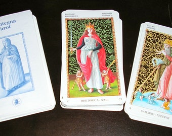 Vintage, Mantegna, Tarot deck, Tarot cards, by Loscarabeo, psychic reading