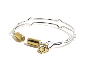 Sterling Steel Bracelet, Cuff, Adjustable Bracelet, Brass, Metal Bracelet, BLB 013,