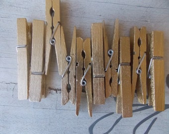 Glamour Gold Clothespins -