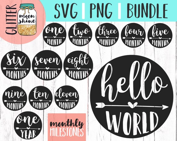 Free Free 263 Baby Monthly Milestone Svg SVG PNG EPS DXF File