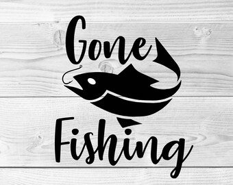 Download Gone fishing clipart | Etsy