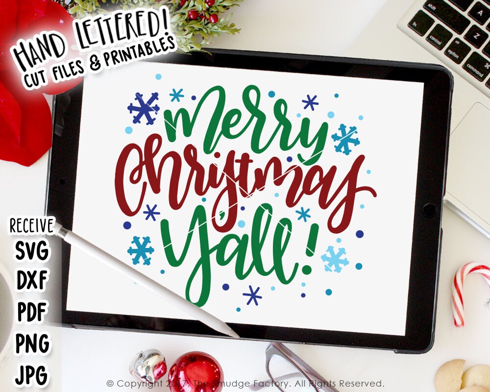 Download Merry Christmas Y'all SVG Cut File Have Yourself A Merry