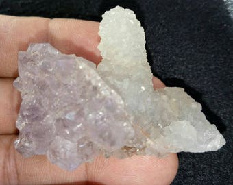 Amethyst spirit quartz Spirit Quartz Cluster - Align with Higher Self, Peace of Mind, Clear & Cleanse the Body 38Grm