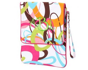 Monogrammed Padded I-Pad Case - Tutti Fruiti