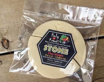 Jar Fermentation weight stone- Sauerkraut, Kim Chi, Lactofermentation, fermentation