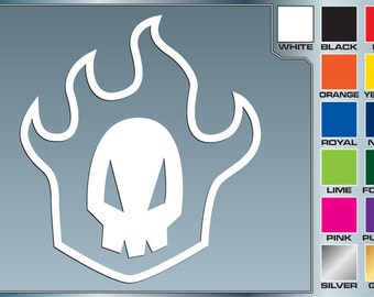 RUKIA SKULL from Bleach Cut Vinyl Decal Car Laptop Anime Sticker for Almost Anything