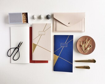 Gold Foiled Traveler's Notebook Refills / Midori Inserts Fauxdori Inserts