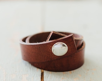 Leather bracelet, leather wrap bracelet, leather cuff, wrap leather bracelet, leather wrap bracelet for women, gift for her, girlfriend gift